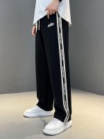 2023 New Fashion version Mai Te You trousers mens spring and autumn 2023 new trendy brand loose straight leg sweater overalls sports casual trousers