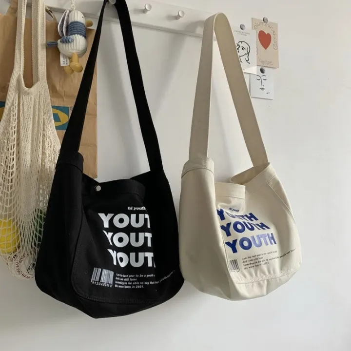 Korean original youth Tote canvas bag simple and versatile literature