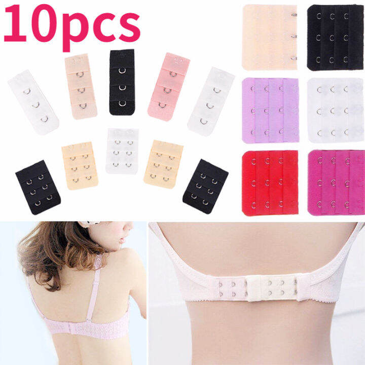 10ชิ้น/เซ็ต Bra Extenders Bra Strap Extension Hooks ชุดชั้นในสตรี