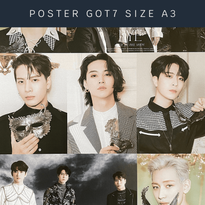 🌈พร้อมส่ง🌈มีเก็บเงินปลายทาง✨โปสเตอร์ GOT7 ขนาด A3 (ใหญ่กว่า A4) 29*42 ซม.