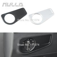 fgjfykjd For Volkswagen VW Tiguan 2020 2019 2018 0217 Mk2 Carbon Fiber Head Light Switch Covers Trim Panel Interior Parts