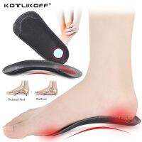 KOTLIKOFF Leather Orthotic Insole For Flat Feet Arch Support Pads O/X Leg Corrected Insoles Heel Pain Shoe Sole Insert 1 Pairs Shoes Accessories