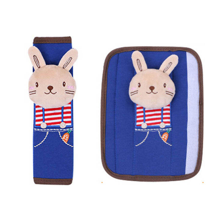 cute-cartoon-car-sefety-seat-belt-cover-child-seat-belt-shoulder-pads-protection-plush-padding-auto-accessories-เข็มขัดนิรภัย