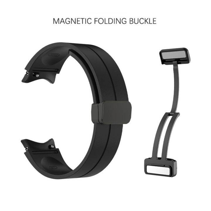 original-silicone-strap-for-samsung-galaxy-watch-5pro-45mm-band-magnetic-buckle-for-galaxy-watch-4-5-40mm-44mm-4-classic-42-46mm