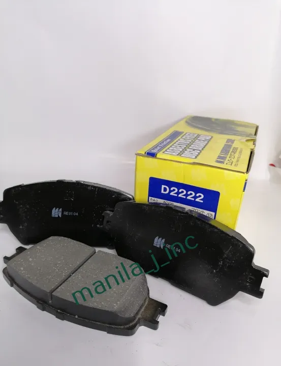 DISC PAD/ BRAKE PAD TOYOTA CAMRY 20022007 TOYOTA CROWN 20032008 D2222