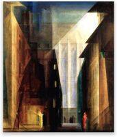 Geilex Lyonel Feininger ภาพวาดที่มีชื่อเสียงผ้าใบ “ชนกลุ่มน้อย I” ภาพพิมพ์ผลิตซ้ำภาพแอบสแตรกต์โปสเตอร์ภาพเขียนศิลปะบนผนังห้องนั่งเล่นตกแต่งบ้าน Xcmin ไร้กรอบ