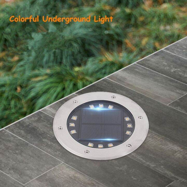 Solar Lights Outdoor Underground Light Garden Deck Lights Step Terrace
