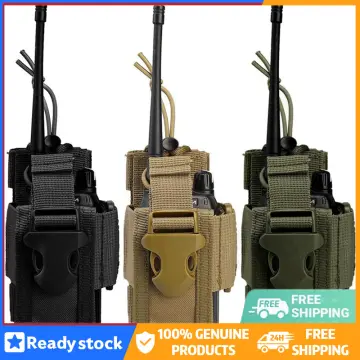 Radio Pouch - 1000D Tactical Molle Adjustable Two Way Radios Holder Bag  Case for Walkie Talkies 