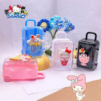 Sanrio Cinnamoroll กระเป๋าเดินทางกล่องเก็บ Kuromi Hello s Stuff Kawaii น่ารักนักเรียนอุปกรณ์เครื่องประดับหูฟังของขวัญเก็บ