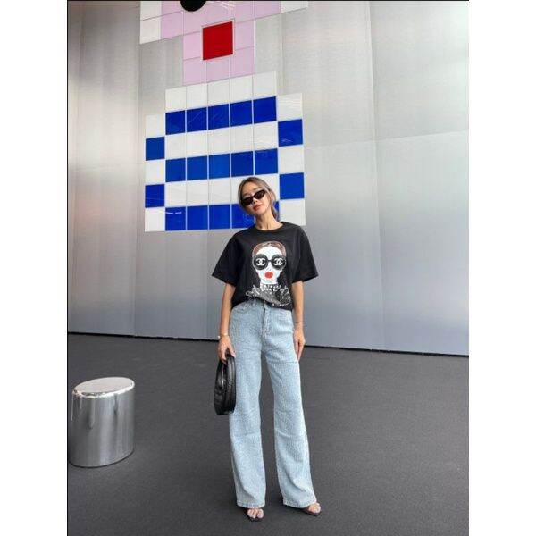 cc-ice-cream-oversize-t-shirtเสื้อยืดทรง-oversize-เนื้อผ้านิ่มเกรดพรีเมี่ยมใส่สบายสกรีนลายน่ารักมาก