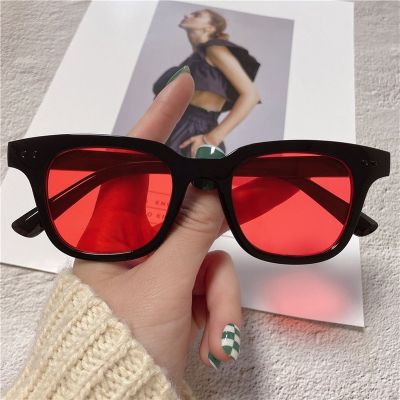 Vintage Square Sunglasses Women Brand Designer Blue Gules Sun Glasses Female Fashion Plastic Small Frame Oculos De Sol UV400