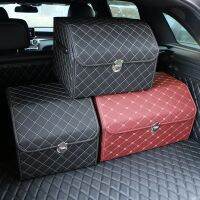 hotx 【cw】 Leather Car Storage Top Grade Organizer Folding Automobile Stowing Tidying Sedan SUV MPV