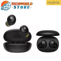 หูฟังไร้สายบลูทูธ Realme Buds Q Tws 5.0 หูฟังสมาร์ทTouch Control Micro USB ชาร์จ ของแท้ รับประกัน1ปี BY TECHWORLD STORE