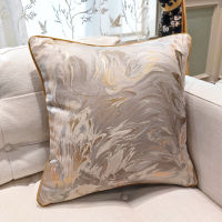 Modern Beige Gold Shiny Abstract Texture Sofa Chair Designer Throw Cushion Cover Decorative Square Home Pillow Case 45x45cm
