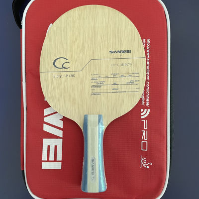 Sanwei CC ST Handle 5 2 Carbon OFF ปิงปองคาร์บอนไฟเบอร์ Blade Ping Pong Racket Bat