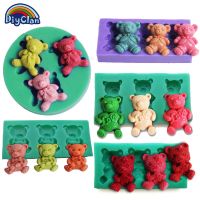 DIY Mini Fynn Teddy Bear Food-grade Molde De Silicone Molds Confectionery Fondant Cake Decoration Polymer Clay Chocolate Mould