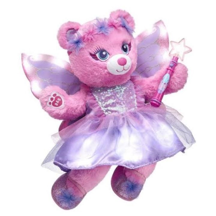 ตุ๊กตาหมี-แฟรี่สีชมพู-บิ้วอะแบร์แฟรี่-pink-fairy-bear-รุ่นหายากสินค้าปีเก่าเลิกผลิต