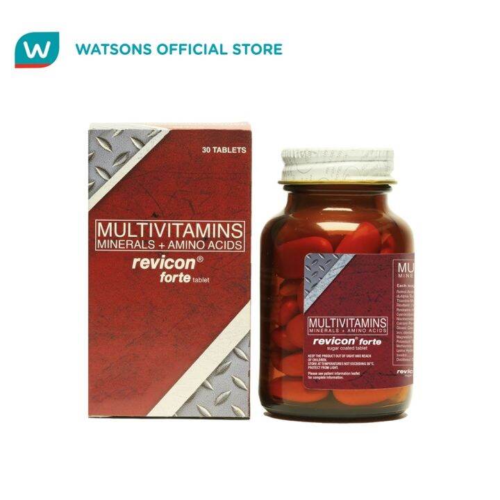 REVICON Forte Multivitamins (Minerals Amino Acids) 30 Tablets | Lazada PH