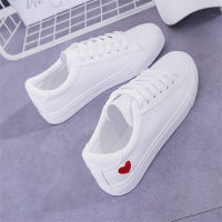 women shoes casual white sneakers women Cute Heart Flats PU Leather Shoes Flats woman vulcanize shoes deportivas mujer