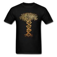 Tree Of Life TShirt Slim Fit Men T-Shirt DNA Geek Designer Fashionable T Shirts Novelty Gift Round Neck Short Sleeve Cotton Tees