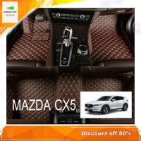 พรมปูพื้น พรมปูพื้นรถยนต์ 6D สำหรับรถรุ่น Mazda CX5 2020 เข้ารูป Premium Fitted Leather Car Mats พรมรถยนต์