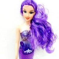 ตุ๊กตานางเงือก ใส่ถ่าน มีไฟ MERMAID  ตุ๊กตา นางเงือก สูง 32 ซม. แขน งอได้ พร้อมอุปกรณ์ ผมยาวมาก งานสวยๆ เด็ก ๆ ชอบ ของแท้ ราคาถูก