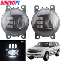 สำหรับ Lincoln Navigator 2007-2014คู่ Led ไฟตัดหมอกประกอบรถยนต์ LED ตัดหมอกเลี้ยวกลางวันวิ่งโคมไฟ DRL H11 12โวลต์ไฟตัดหมอก *