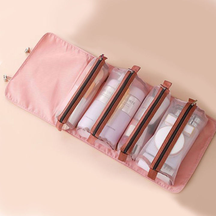 4-in-1ถุงเครื่องสำอางค์อเนกประสงค์จัดเก็บที่จัดระเบียบแต่งหน้าแต่งหน้ากระเป๋าผ้าอ้อมเดินทาง-tpu-kosmetik-น้ำกระเป๋าสวยกระเป๋า