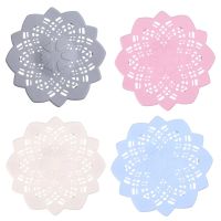 3 Pcs Bathtub Drain Cover Hair Catcher Drain Filter Mesh Sink Strainers Drain Protector Anti-blocking Floor Drain Cover