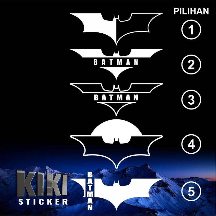 CUTTING STICKER - STICKER KACA MOBIL MOTOR LAPTOP DLL - LOGO BATMAN ...