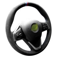 Alfanxi Hand Stitch Alcantara Steering Wheel Cover Compatible with BMW F45 F46 X1 F48 X2 F39