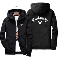 2022 Autumn Golf Brand Callaway Casual Rainproof Slim Jacket Men Women Waterproof Sunscreen Anti-UV Windbreaker With Pockets Towels