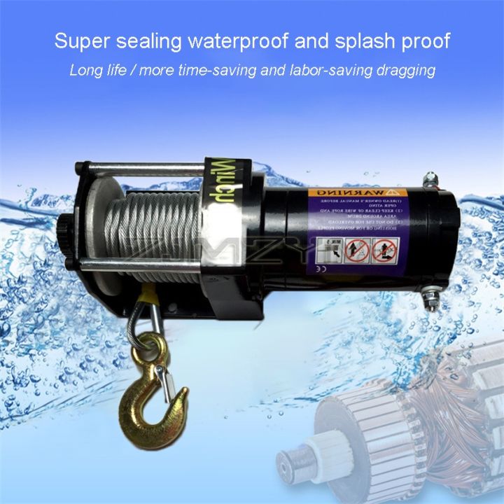 vehicle-self-rescue-off-road-winch-2000-lbs-3000lbs-12v-24v-off-road-vehicle-winch-electric-winch-traction-for-vehicle-crane