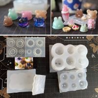 DIY Handcraft Egg Tart Lollipop Shaped Silicone Epoxy Resin Mold Mirror Craft Mold Silicone Mould Jewelry Making Tool