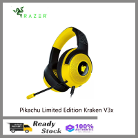 Original Razer Pokemon Pikachu Limited Edition Kraken V3 PC Wired USB Gaming Headset Chroma RGB Lighting