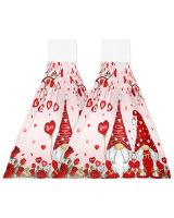 (ร้อน) ValentineS Day Dwarf Rose Hand Towel Microfiber Fabric Towel Hanging Towel For Bathroom Kitchen Quick Dry Towel