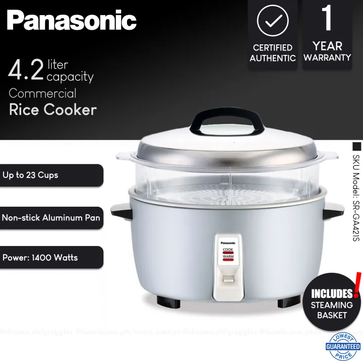 Panasonic L Cups Automatic Commercial Rice Cooker With Steam