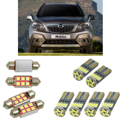 Interior led Car lights For Opel mokka mokka x j13 bulbs for cars License Plate Light 12pc