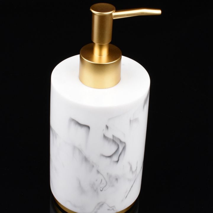 10pieces-bath-ensemble-bath-set-collection-marble-pattern-soap-dispenser-pump-toothbrush-holder-soap-dish