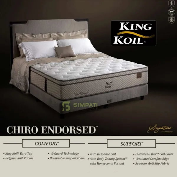 King Koil Chiro Endorsed New Series 180x200 Kasur Tanpa Divan Sandaran Lazada Indonesia King Koil Chiro Endorsed New Series, King Koil Spring Bed Indonesia