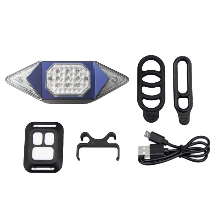 Bike Tail Light Turn Signals Wireless Remote Control Mountain Bike Tail
