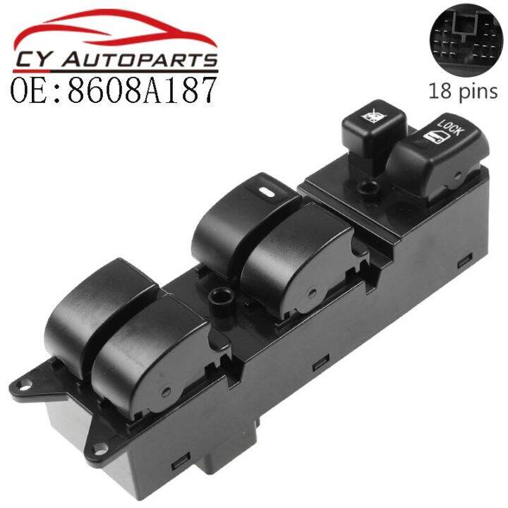 สวิตช์กระจกไฟฟ้าด้านซ้ายข้างหน้าใหม่สำหรับ8608a187-mitsubishi-outlander-2007-2013