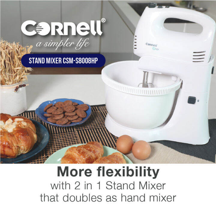 Cornell 3.5L Stand Mixer CSMS8008HP 2in1 Detachable as Hand Mixer Lazada