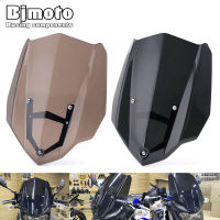 กระจกบังลมรถจักรยานยนต์ Deflectors ลมสำหรับ Yamaha MT03 FZ-03 FZ03 MT25 2016 2017 2018 2019