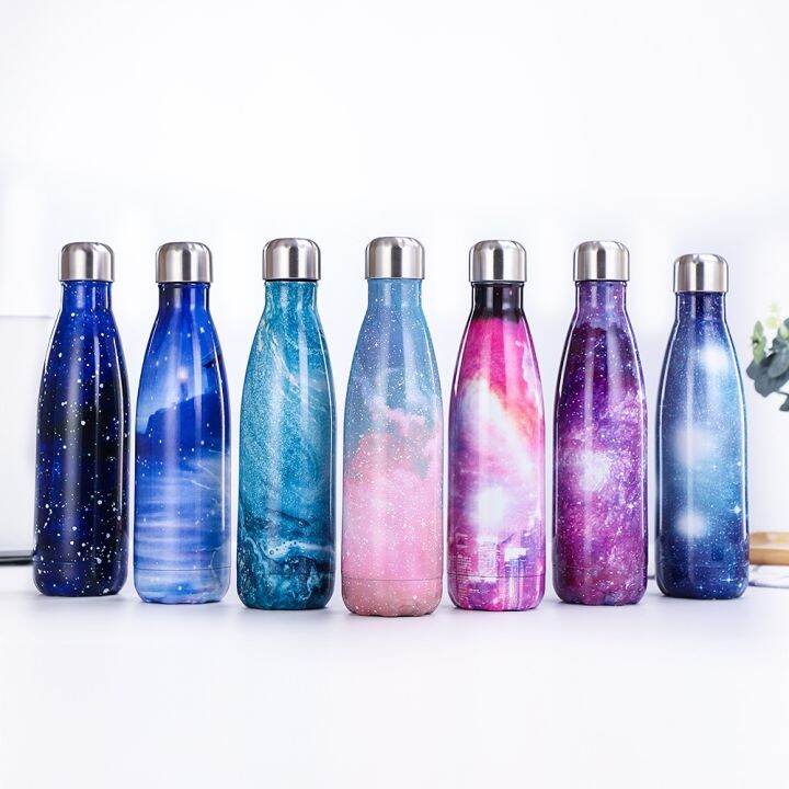 water-bottle-stainless-steel-vacuum-insulated-bottle-thermal-sport-cold-hot-cup-creative-mug-starry-sky-cup-500ml-logo-custom