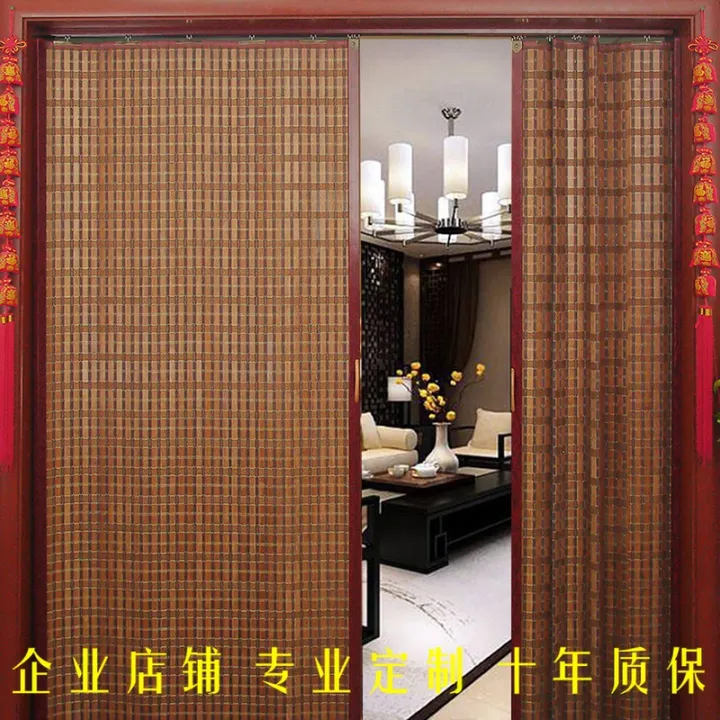 Bamboo Curtain Folding Sliding Door Partition Living Room Decorative Screen Home Kitchen Lazada Ph Bamboo Curtain Folding Sliding Door, Bamboo Sliding Door