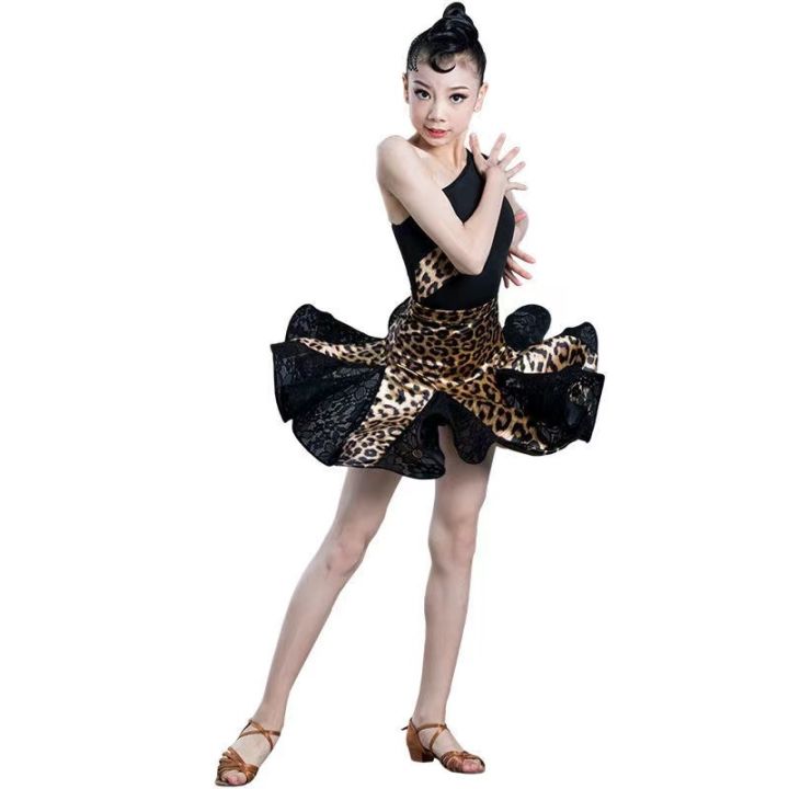 new-latin-dance-costume-for-girls-ballroom-salsa-tango-skirts-kid-child-leopard-latin-dance-split-dress-with-leotard-and-skirt