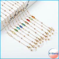 X-STARRY แว่นตาสร้อยคออุปกรณ์เสริมแว่นตาสายแว่นตาสายโซ่แว่นตาอ่านหนังสือสายคล้องแว่นกันแดด