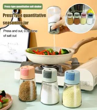 Quantitative Salt Jar Seasoning Bottle Set, Kitchen Salt Dispenser