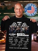 Ride Or Die 20 Years 2001 Fast And Furious Signatures Paul Walker Tshirt New Tees T